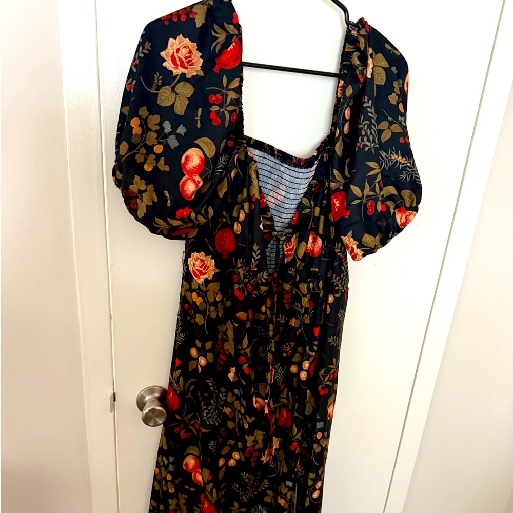 Cider Floral Milkmaid Dress